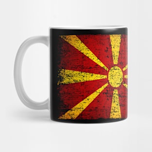 Macedonia Flag Women Men Children Macedonia Vintage Mug